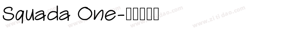 Squada One字体转换